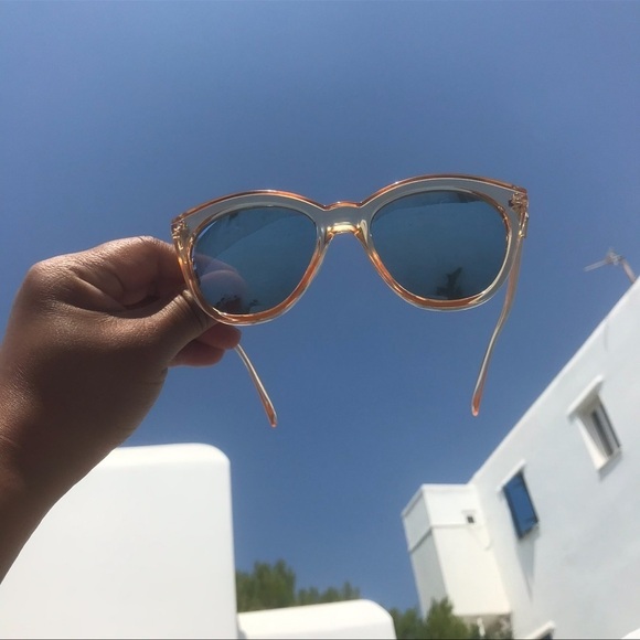 Le Specs Halfmoon Magic Limited Edition Yellow Frame Blue...